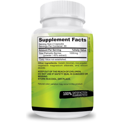 DR. MARTIN'S NUTRITION 美國種植鋸棕櫚精華 - 前列腺與生髮雙重保健 x 180粒膠囊