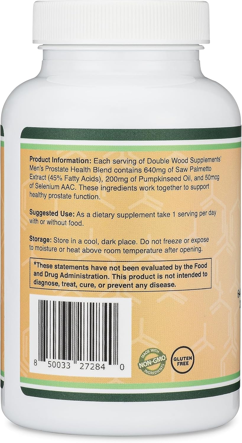 Double Wood Supplements 男性前列腺保健膠囊 - 30天高效配方 (120粒/瓶) Double Wood Supplements 男性前列腺保健膠囊 - 30天高效配方 (120粒/瓶)