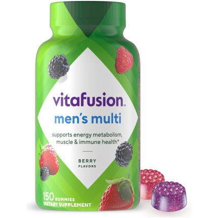 vitafusion 男性成人維生素軟糖 – 士多啤梨口味 x 150 粒裝 |  75 天用量