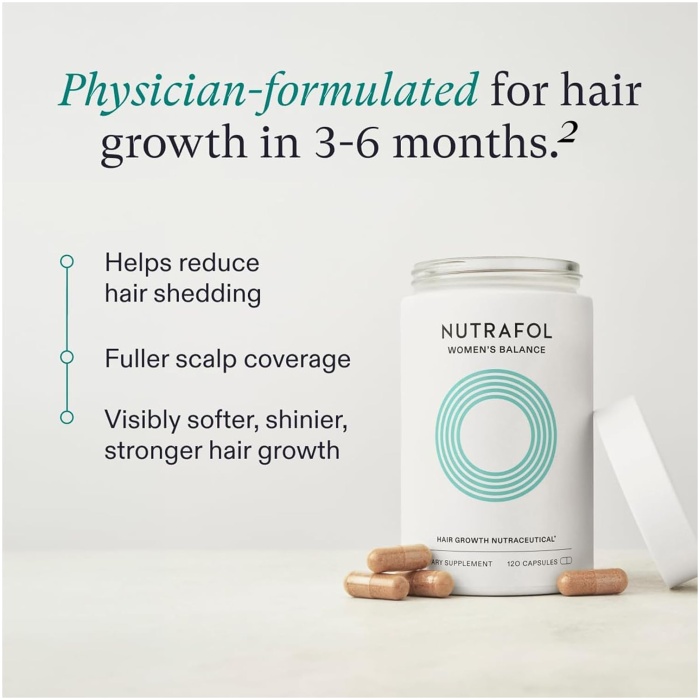 Nutrafol 女性平衡生髮補充品 | 1 個月用量 | 專為 45 歲及以上女性設計