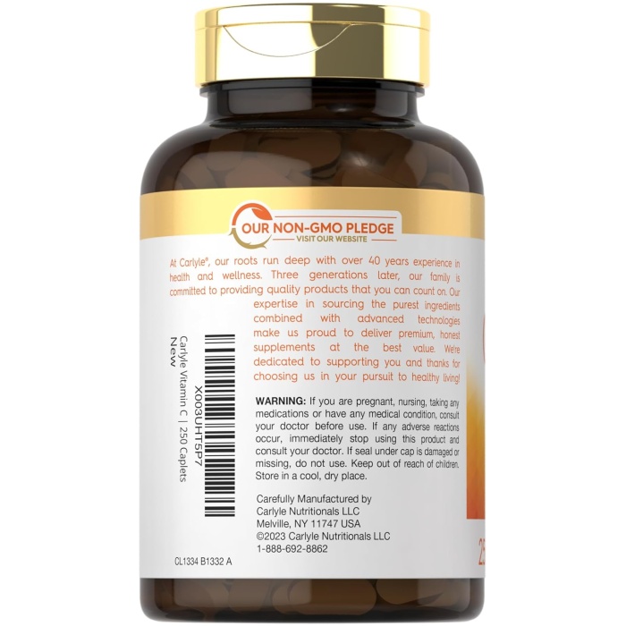 Carlyle 維他命C 1000毫克含生物類黃酮 x 250粒片劑