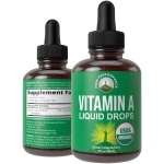 USDA Organic 維他命A 液體滴劑補充品