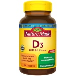 Nature Made 維生素 D3 1000 IU (25 微克) 膳食補充品 x 300 片裝 | 300 天份量