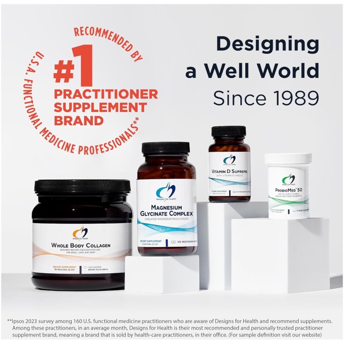 Designs for Health 維生素 D Supreme  x 60 粒膠囊 | 5000 IU 維生素 D 和 2000 微克維生素 K (MK4)