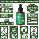 USDA Organic 維他命A 液體滴劑補充品