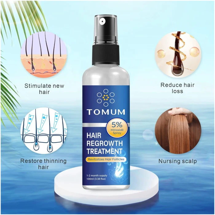 TOMUM 米諾地爾生髮噴霧（5%濃度） - 男女通用防脫髮精華液 100ml | 2個月用量