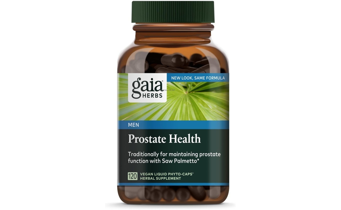 Gaia Herbs 前列腺保健植物膠囊 - 草本複方配方 (120粒液態膠囊 | 40天量)