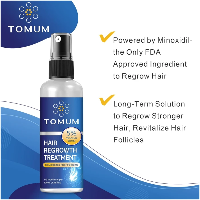 TOMUM 米諾地爾生髮噴霧（5%濃度） - 男女通用防脫髮精華液 100ml | 2個月用量