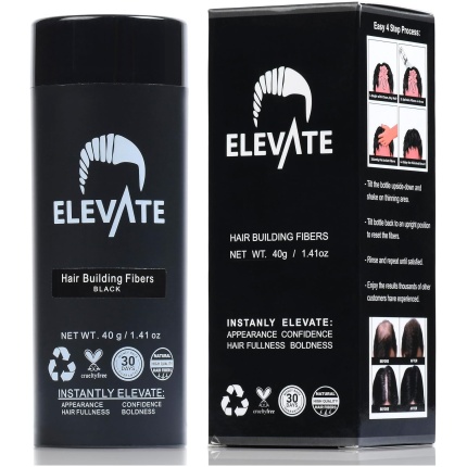Elevate 增髮纖維 | 100%天然角蛋白纖維 | 男女適用 | 大容量40克瓶裝